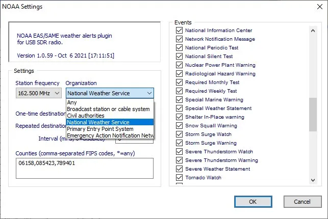 NOAA EAS severe-weather alerting with TRBOserver